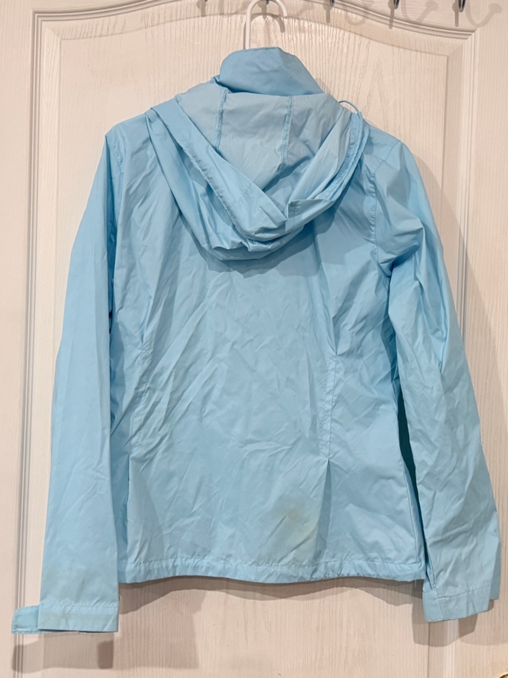 Columbia Light Blue Hooded Packable Windbreaker Jacket - Picture 12 of 12